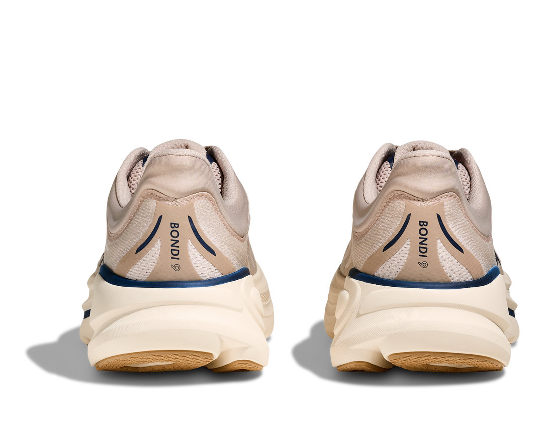 hoka bondi 9 men's | stucco / grout