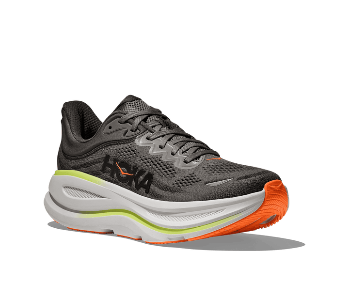 hoka bondi 9 men's | asphalt grey / gravel