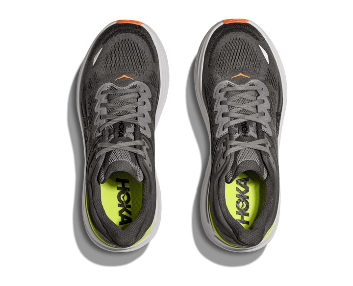 hoka bondi 9 men's | asphalt grey / gravel