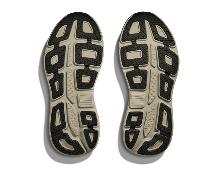 hoka bondi 9 men's | grassland / oyster mushroom