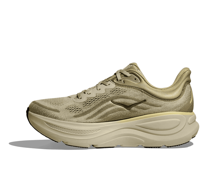 hoka bondi 9 men's | grassland / oyster mushroom