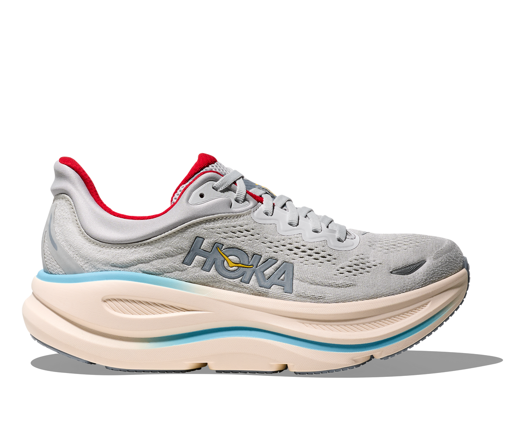hoka bondi 9 women's | cosmic grey / stardust