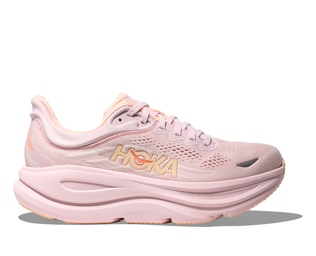 hoka bondi 9 women's | lilac cream / tangerine glow