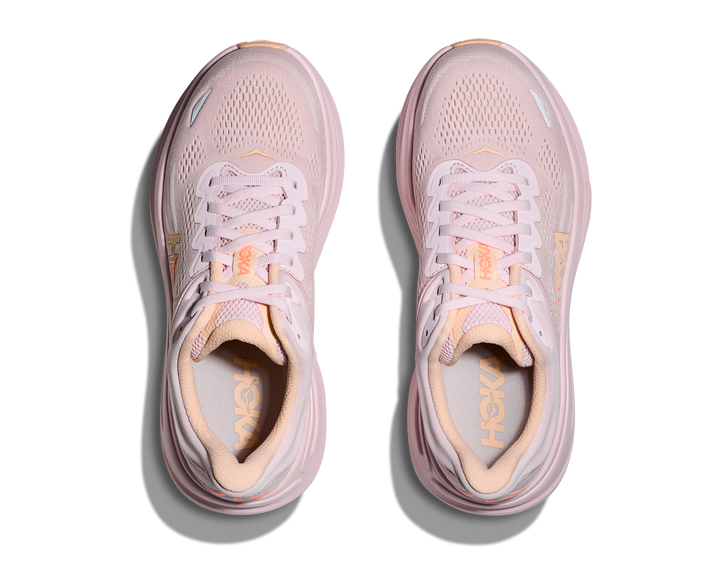 hoka bondi 9 women's | lilac cream / tangerine glow