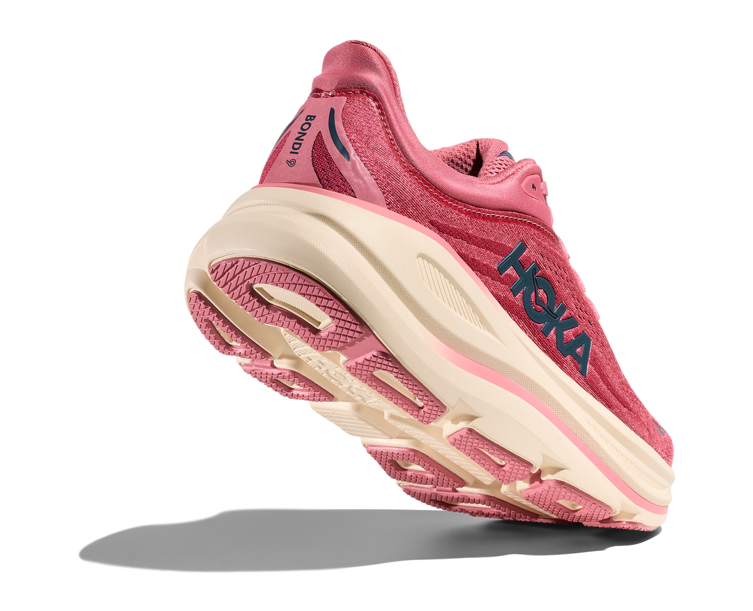 hoka bondi 9 women's | lingonberry / cranberry