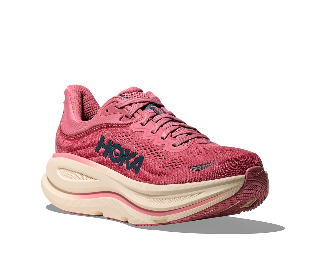 hoka bondi 9 women's | lingonberry / cranberry