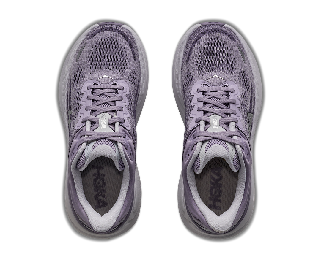 hoka bondi 9 women's | mellow lilac purple fog