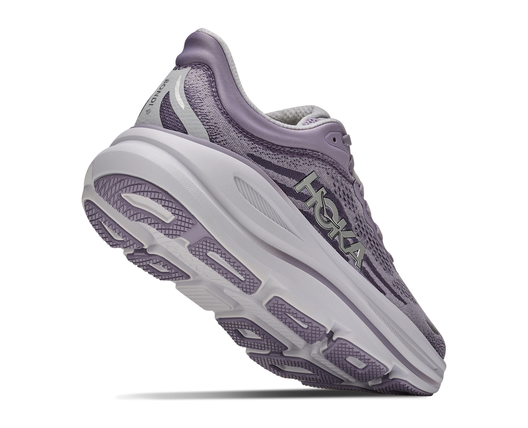 hoka bondi 9 women's | mellow lilac purple fog