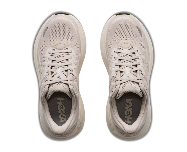 hoka bondi 9 women's | river rock grey alabaster