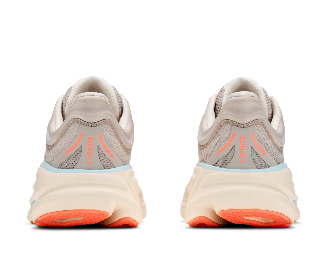 hoka bondi 9 women's | river rock grey mineral ore