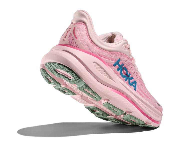 hoka bondi 9 women's | rose tea / petal