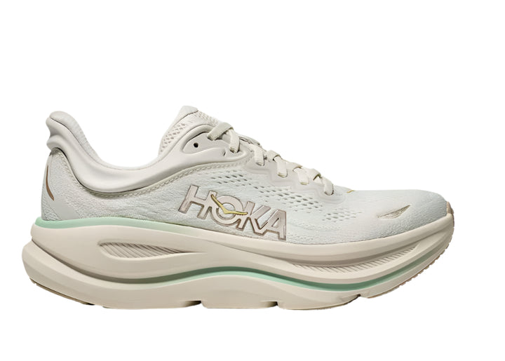 hoka bondi 9 wide women's | truffle salt / sea glass