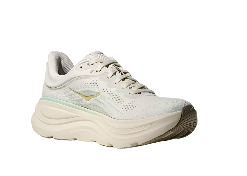 hoka bondi 9 wide women's | truffle salt / sea glass