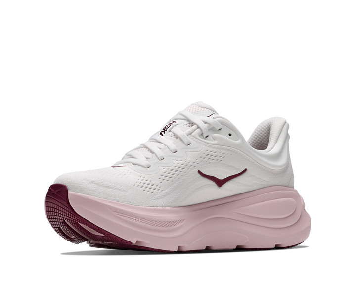 hoka bondi 9 women's | white pink opal