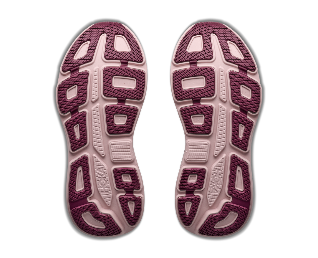hoka bondi 9 women's | white pink opal