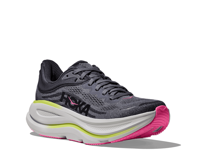 hoka bondi 9 women's | charcoal grey / grey skies