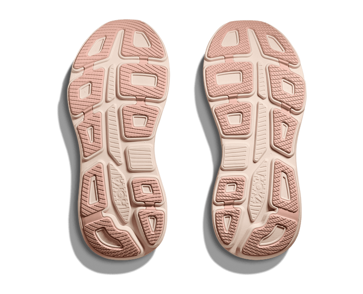 hoka bondi 9 wide women's | rose latte / rose cream