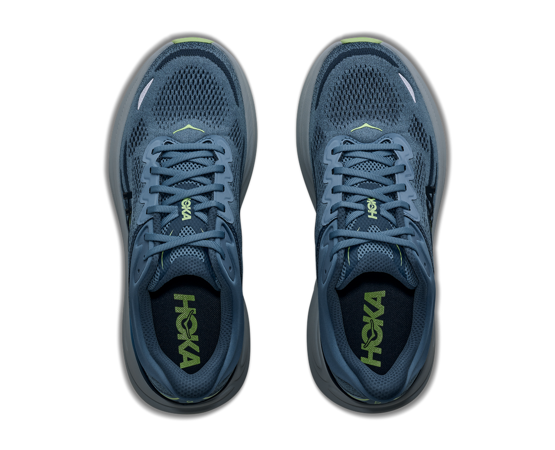 hoka bondi 9 wide men's | downpour thunder cloud