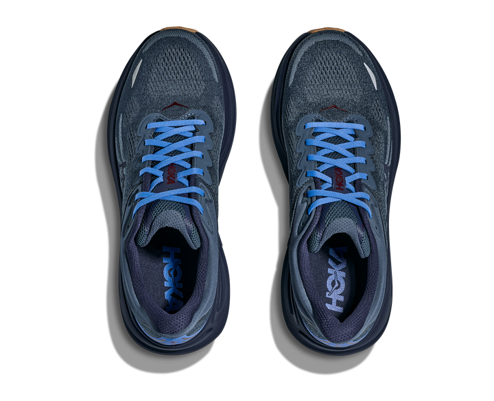 hoka bondi 9 wide men's | faded navy slate blue