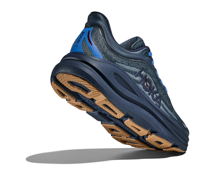 hoka bondi 9 wide men's | faded navy slate blue