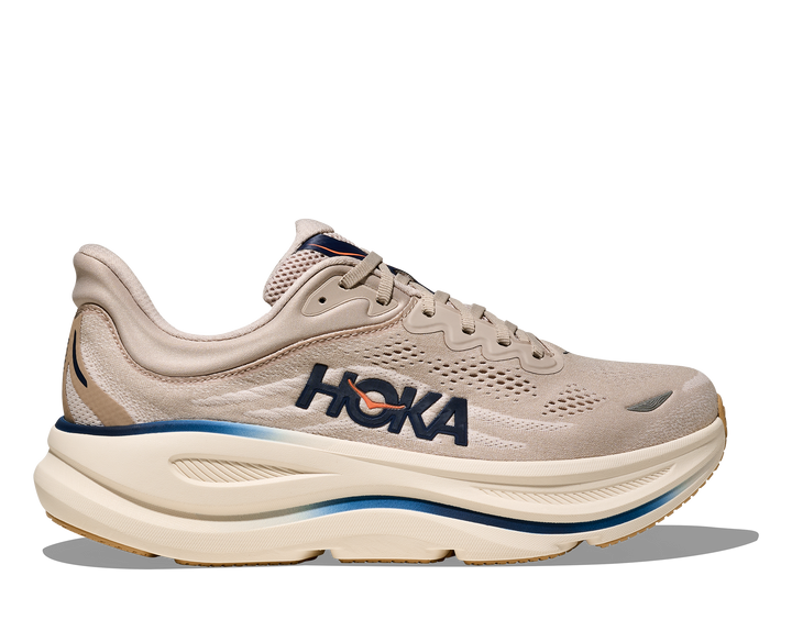 hoka bondi 9 wide men's | stucco / grout