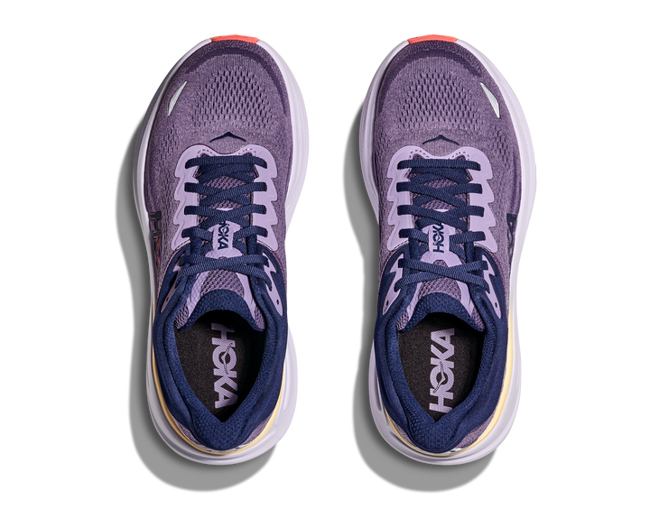 hoka bondi 9 wide women's | berry jam / berry patch
