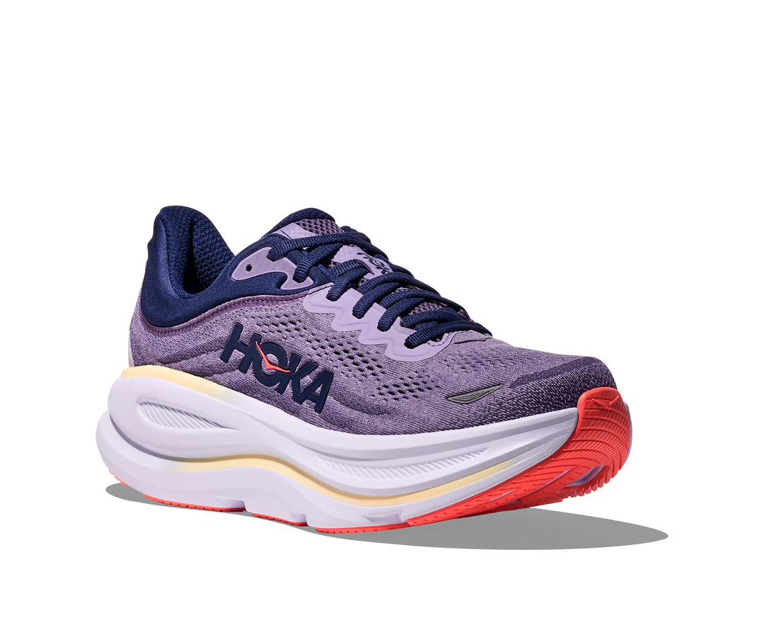 hoka bondi 9 wide women's | berry jam / berry patch