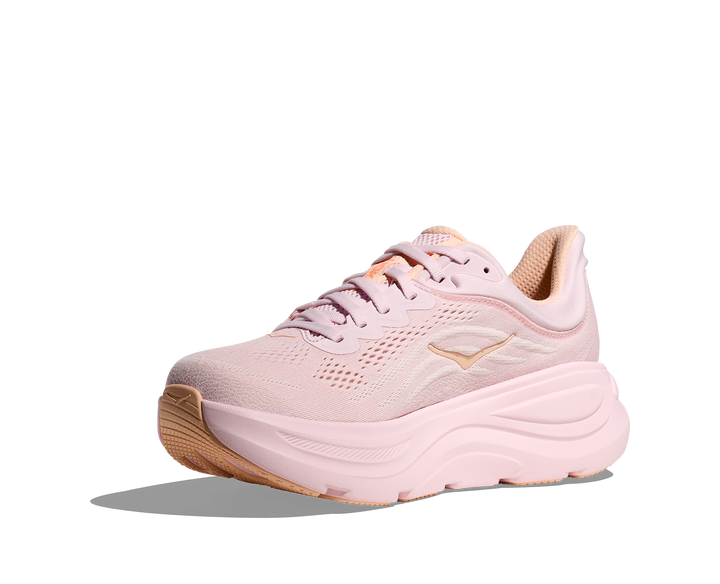 hoka bondi 9 wide women's | lilac cream / tangerine glow