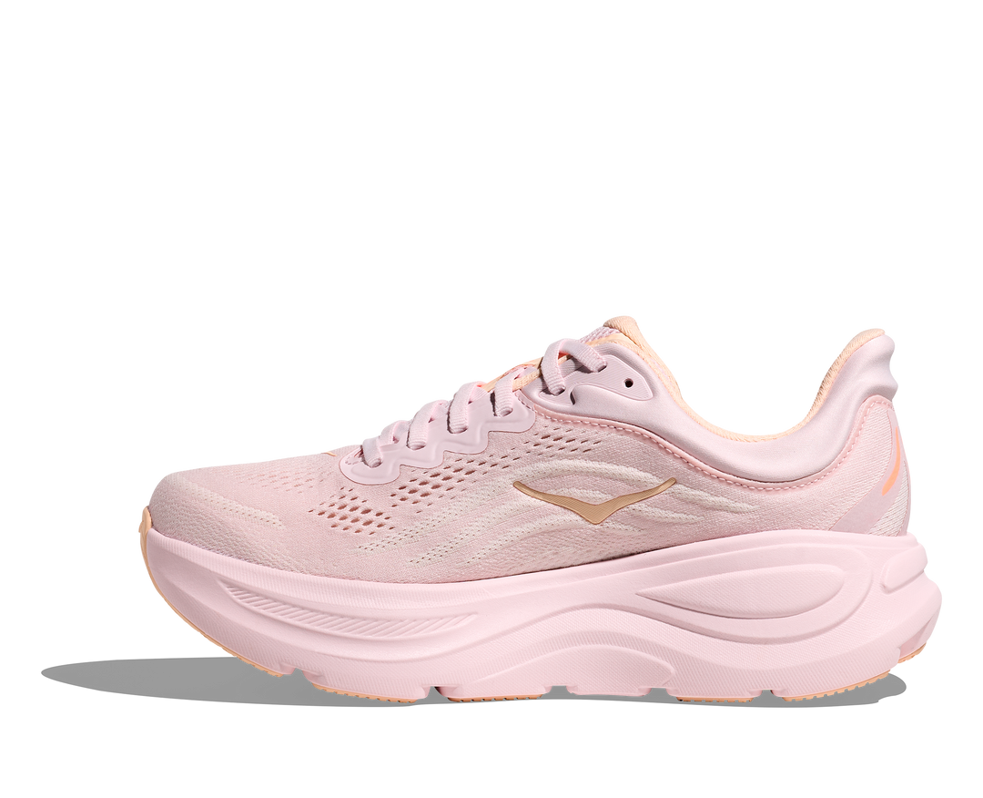 hoka bondi 9 wide women's | lilac cream / tangerine glow