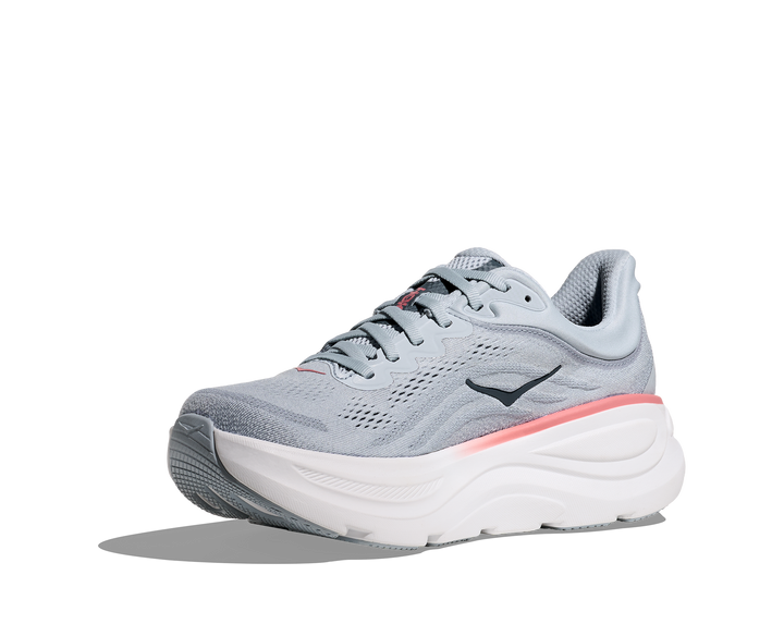 hoka bondi 9 wide women's | mineral blue / washed blue
