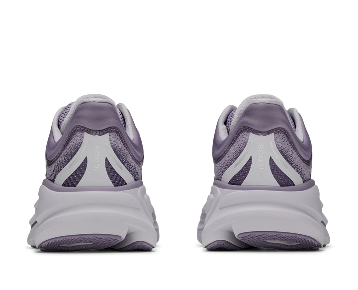 hoka bondi 9 wide women's | mellow lilac purple fog