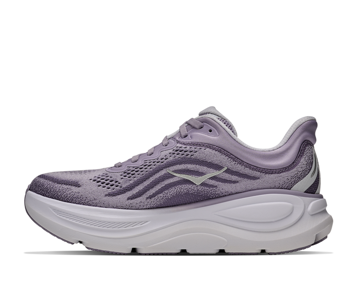 hoka bondi 9 wide women's | mellow lilac purple fog