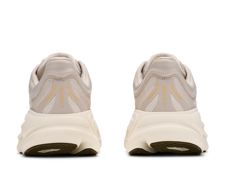 hoka bondi 9 wide women's | river rock grey alabaster