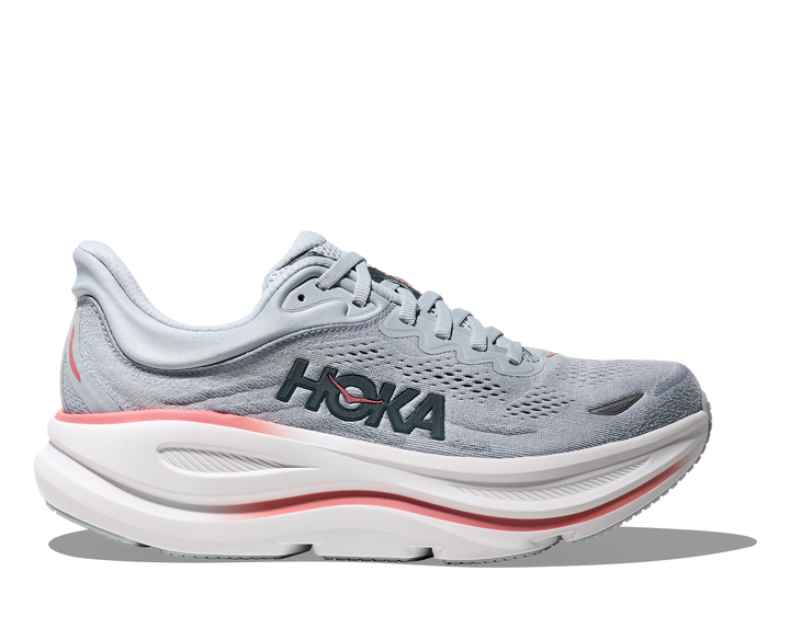 hoka bondi 9 extra wide women's | mineral blue / washed blue