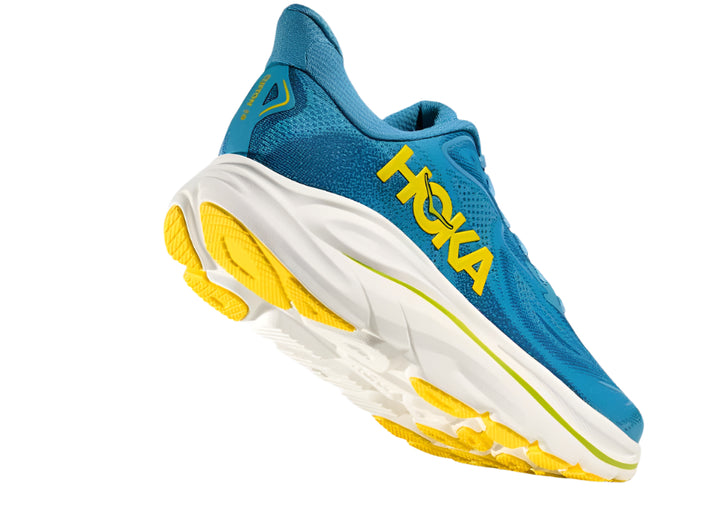 hoka clifton 10 wide men's | alpine blue / foggy night