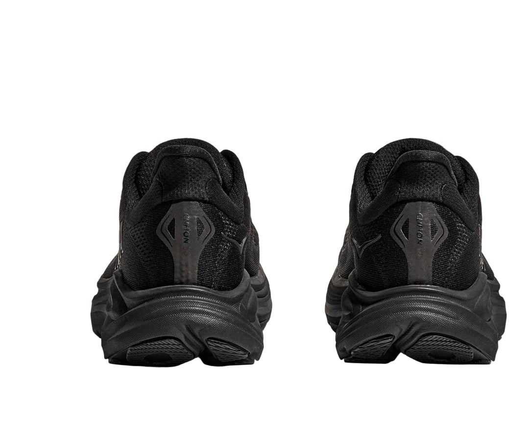hoka clifton 10 extra wide men's | black/black