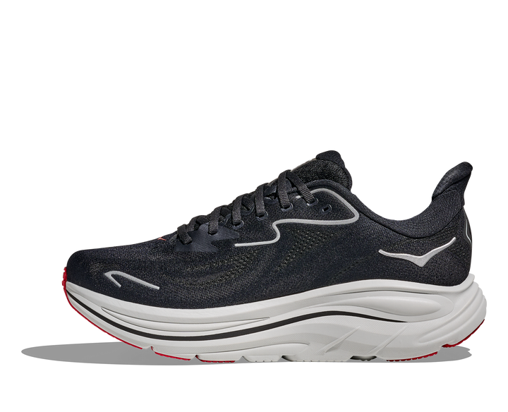 hoka clifton 10 men's | black / silver