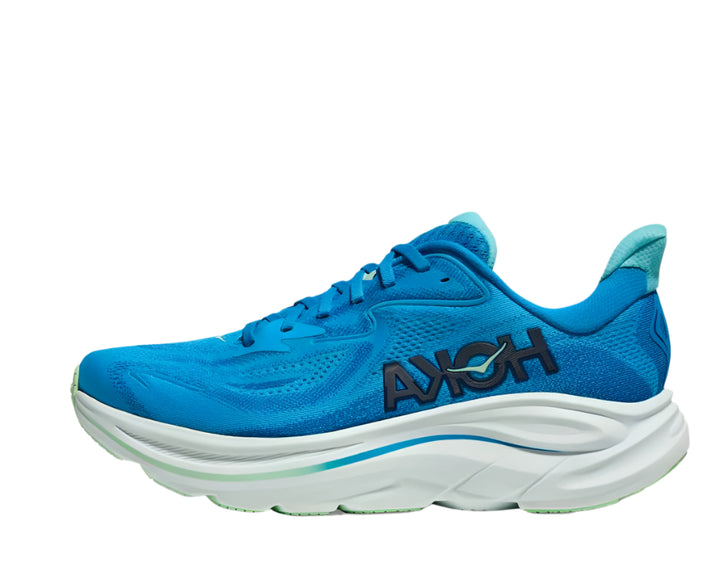 hoka clifton 10 wide men's | hoka blue / skyward blue