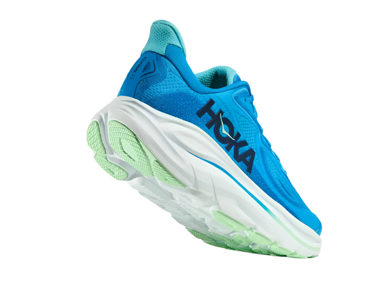 hoka clifton 10 wide men's | hoka blue / skyward blue
