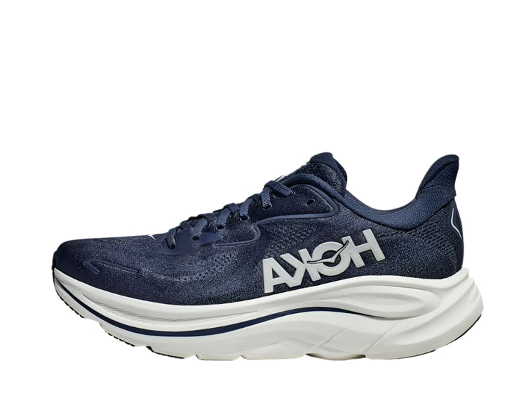 hoka clifton 10 wide men's | navy / white