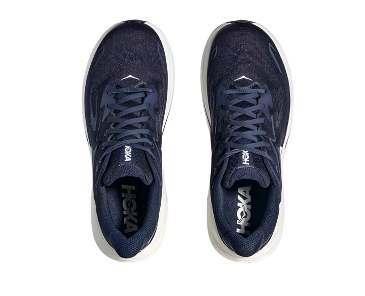 hoka clifton 10 wide men's | navy / white