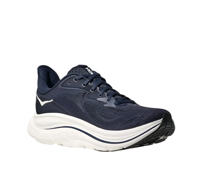 hoka clifton 10 wide men's | navy / white