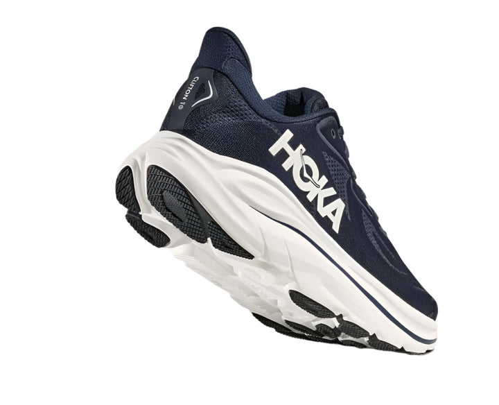 hoka clifton 10 wide men's | navy / white