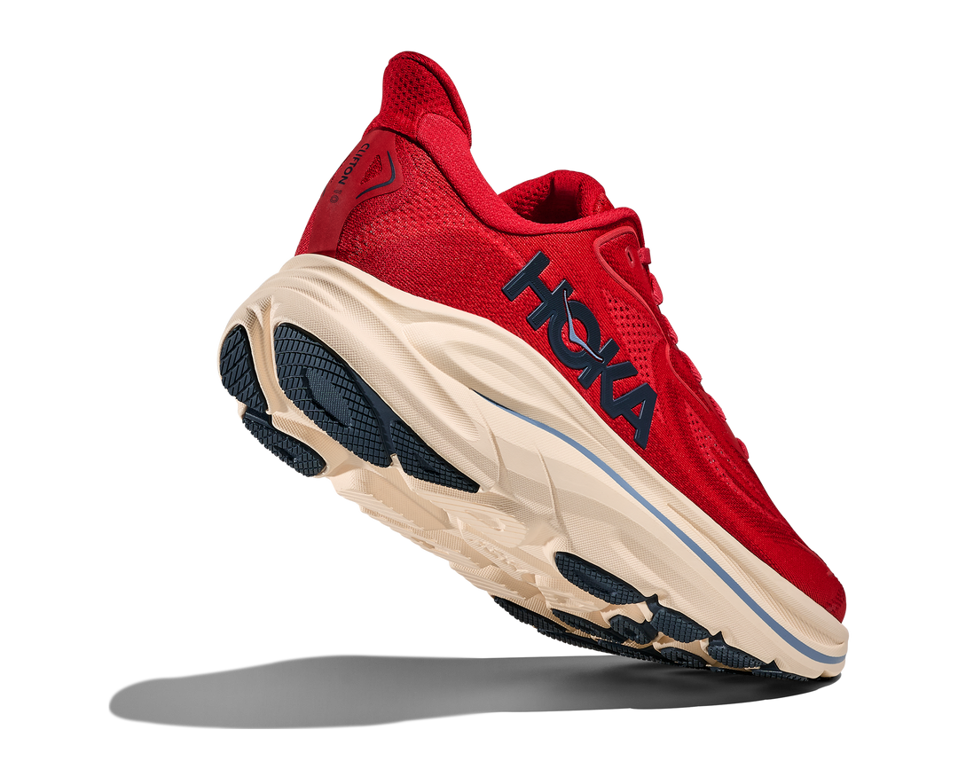 hoka clifton 10 men's | vermillion/varsity navy