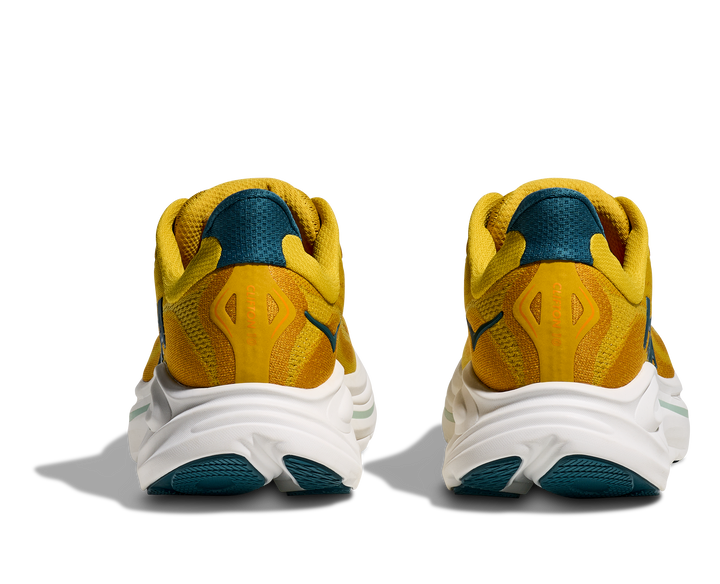 hoka clifton 10 men's | yellow gold / tidal wave