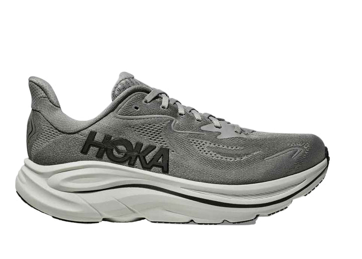 hoka clifton 10 wide men's | galactic grey / asteroid