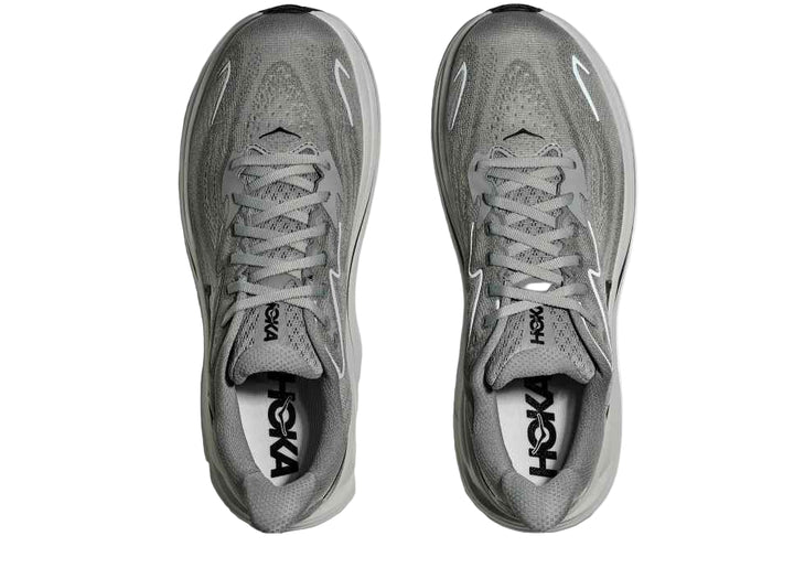 hoka clifton 10 wide men's | galactic grey / asteroid