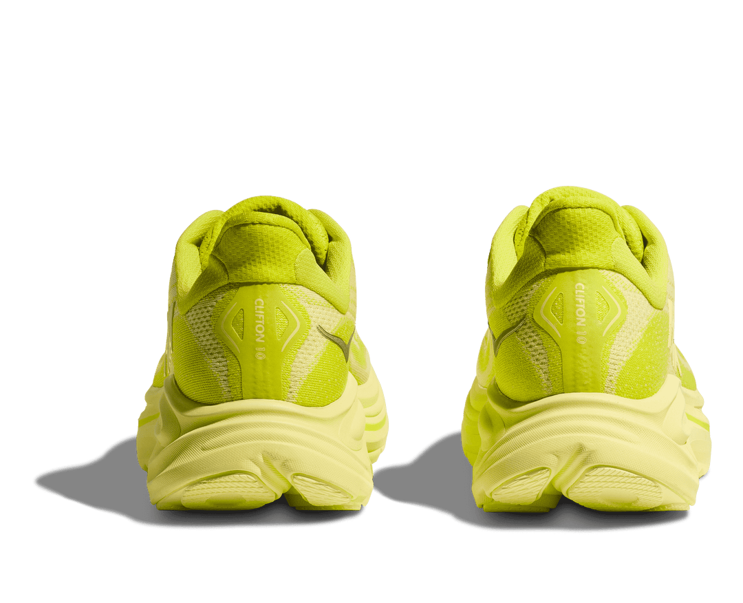 hoka clifton 10 men's | neon hoka citrus / sunlight