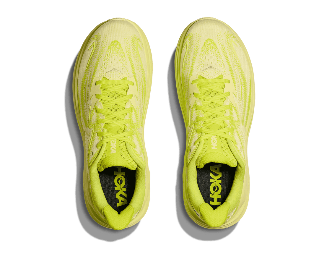 hoka clifton 10 men's | neon hoka citrus / sunlight