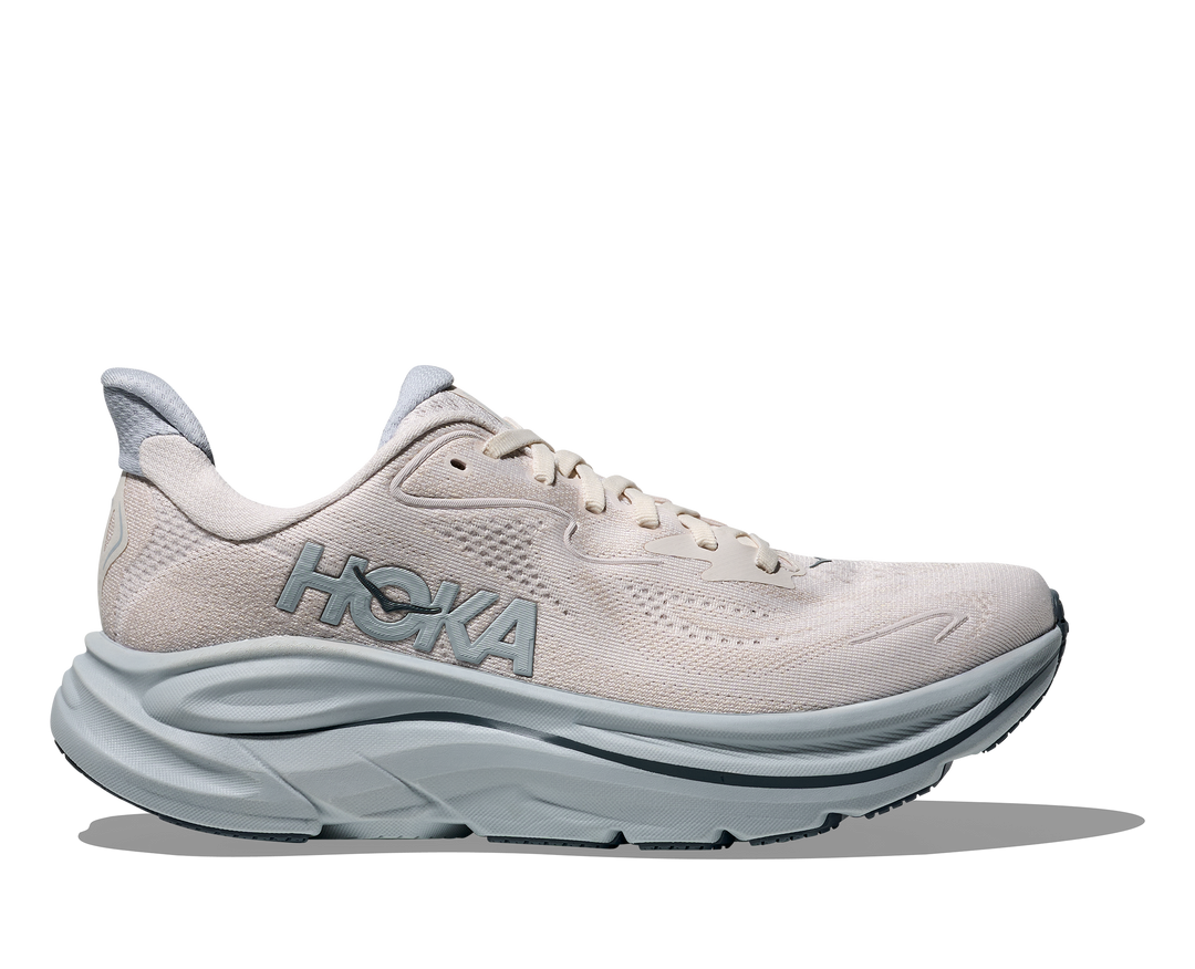 hoka clifton 10 women's | grout / mineral blue